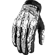 Icon Sub Dermal Men's Textile Sportsbike Racing Motorcycle Gloves - Gray