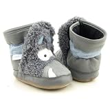 Robeez Infant/Toddler 3D Monster Bootie,Grey,12-18 Months (4.5-6 M US Toddler)