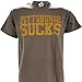 Pittsburgh Sucks on a Brown Short Sleeve T Shirt