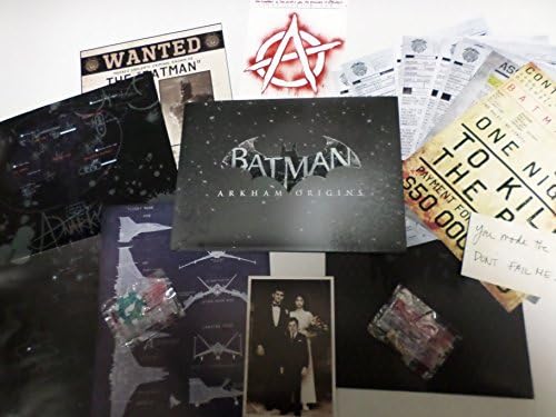 Batman Arkham Origins: Collector's Edition EXTRAS (Includes: Collector's Art Book, Black Mask Dossier, 5 Prints, Evidence Chip & Dental Evidence)