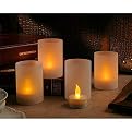 Flickering Battery-Operated Tealight Candle 4-pk.