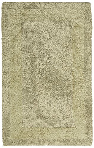 Pinzon Luxury Reversible Cotton Bath Mat - 21 x 34 inch, Sage