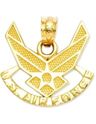 14K Gold US Air Force Charm