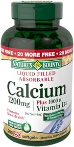 Nature's Bounty Calcium 1200 Mg. Plus Vitamin D3, 220-Count