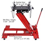 1 Ton Hydraulic Floor Transmission Jack Automotive Car Low Profile Lift 2200 lbs