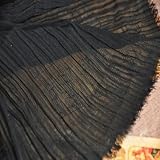 1.5m Black Chiffon Organ Fold Yarn Mater...