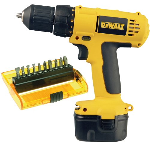 Dewalt 12 Volt Cordless Drill Driver with Free Dewalt Bit Set
