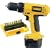 Dewalt 12 Volt Cordless Drill Driver with Free Dewalt Bit Set