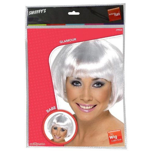 Imagen principal de Peluca corta blanca para mujer