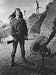 Actor Michael Ansarra as Indian Warrior Cochise Between Scenes on Set of TV Show Broken Arrow Premium Photographic Poster Print
