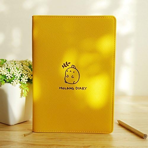 NEW Ver.3 Undated Planner Cute Rabbit 4.5" x 6.5" Molang Diary ~YELLOW