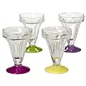 Libbey Crisa Colors Sundae Goblet Set of 4
