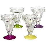 Libbey Crisa Colors Sundae Goblet Set of 4 by 