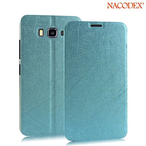 Nacodex® - Lenovo A916 - Pudini® [Flip Cases] Slim Filp Luxury Genuine Leather Cover Case . Stand Filp Leather Case, Pu Leather, Fold Stand Case +100% Handmade Folio Case Flip Cover Case, Easy to Fit 2015 (Lenovo A916 (Blue))