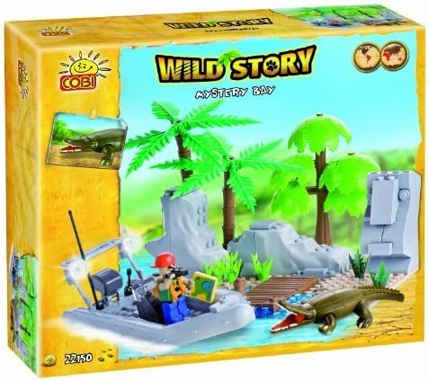 Cobi Blocks Mystery Bay Crocodile and Explorer Wild Story Toy, 150-Piece by Cobi Blocks