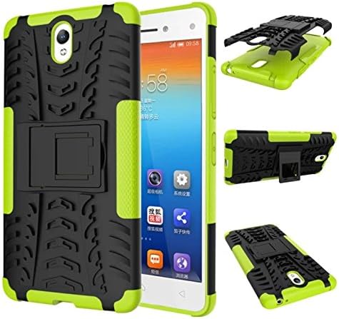 Gooneil Case Vibe S1 Hybrid Armor Design with Stand Feature Detachable Dual Layer Protective Shell Hard Back Cover Case for Lenovo S1 (Green)
