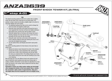 ANZA ANZA3639 FRONT SHOCK TOWER KIT SLASH