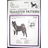 Hot Iron Transfer Pattern #3153 Husky (For Punch Embroidery, Needlepoint Canvas, Textile Painting and other Crafts)