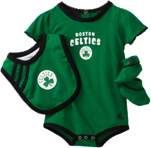 NBA Infant Boston Celtics Girls Bib & Bootie Set - R228Tece (Kelly, 18 Months)