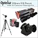 Opteka 500mm f/8 High Definition Preset Telephoto Lens + Lens Converter To Telescope + 2X Teleconverter Kit + Opteka 70