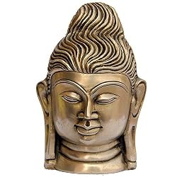 Collectible Figurines Buddha Head Brass Statue