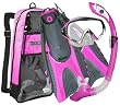 U.S. Divers Adult Starbuck II Purge LX Mask/Paradise Dry LX Snorkel/Hingeflex II Fins/Pro Bag