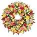 A striking wreath combining 3 shades of Roses - Send Funeral Tribute of Fresh Flowers