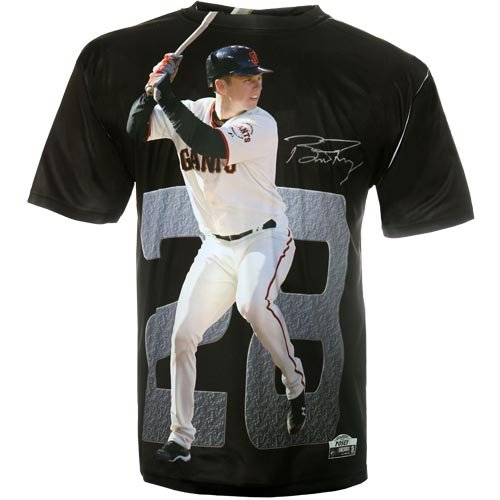 MLB Men's San Francisco Giants Buster Posey Sublimated High Definition Photo Tee Shirt (Giants, Large)