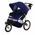 Schwinn Free Wheeler Swivel Double Stroller - Blue/ Gray