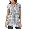 Converse&reg; One Star&reg; Tunic Ruffle - Gray Check