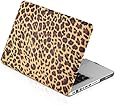 PLEMO Ultra Slim Rubberized Hard Snap-On Case Shell Cover for 13'' MacBook Pro (Model A1278) Laptop Computer, Leopard's Spots