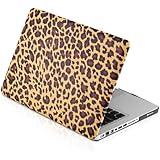 PLEMO Ultra Slim Rubberized Hard Snap-On Case Shell Cover for 13'' MacBook Pro (Model A1278) Laptop Computer, Leopard's Spots