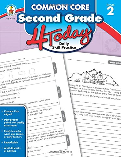 Common Core Second Grade 4 Today: Daily Skill Practice (Common Core 4 Today)