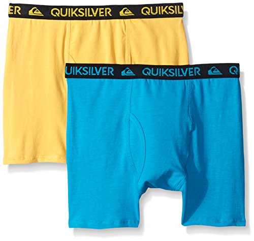 Quiksilver Little Boys' Blue Yellow Boxer Brief (Pack of 2)