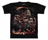The Mountain Skullbone Scythe Horse Rider Adult Tee T-shirt