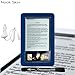 Premium Grade Barnes & Noble Nook Silicone Skin Cover Case (Navy, Blue, Dark Blue) + 4-inch eBigvalue(TM) Determination Hand Strap + Easy Travel Car Charger