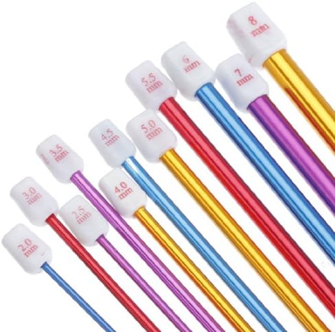 11 piece Tunisian / Afghan Crochet Hook Set by TenderHeart Shop - 11Pcs 2-8mm 10.6