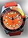 Zeno Airplane Orange Automatic Diver Swiss Made Watch 6349-3-A1-OJ