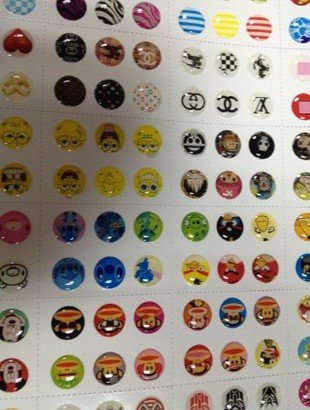 EVERMARKET(TM) 300pcs home button sticker for iphone 4/4s/5 5S 5C ipad