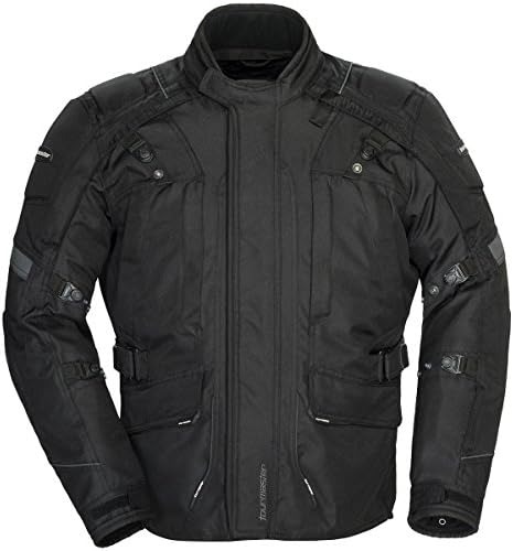 Tourmaster Transition Series 4 Men's Textile Motorcycle Touring Jacket (Black, Tall Medium)