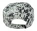 Camouflage Hat Washed Army Military Cap in Gray Pixels Adjustable Plain