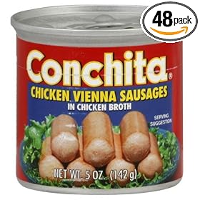 Conchita Foods Sausages, Chicken Vienna, 5-Ounce (Pack of 48)