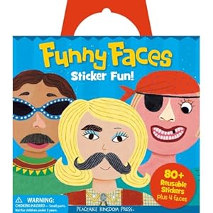 Funny Faces Sticker on Sp28   Funny Faces Sticker Activity Tote  Peaceable Kingdom Press