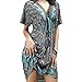 NEOSAN Womens Beach Cover Up Oversized Printed Swim Bikini Pool Wear