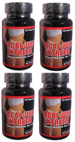 ACAI Juice Extreem - HIGH POTENCY ACAI Berry Natural Nutrition, Energy 4 Months 240 Caps, 1300 Mg