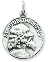 Sterling Silver Saint Jude Thaddeus Medal
