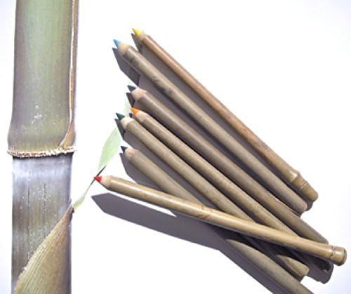 Bamboo Pencils - Bundle of 7 Mixed Colors