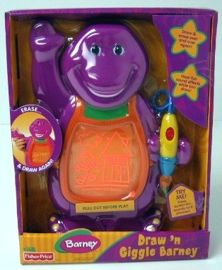51MLw0BgK3L Barney Electronic Drawn Giggle Barney