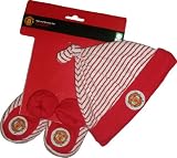from Manchester United Football Club Manchester United Football Club Hat and Bootee Set (3 - 6 Months) (Model MAN034 3/6)