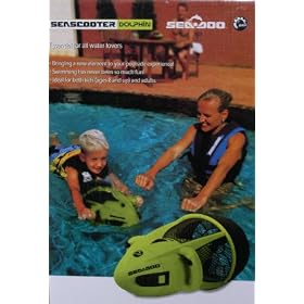 2009 Sea Scooter Water Propeller By Seadoo – The Dolphin – Green and Black: great for pool, beach, lake, snorkeling!